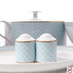 Столовый сервиз Falkenporzellan Corvara AERO BLUE-GOLD 6 персон 26 предметов