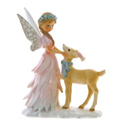 GAEM Фигурка декоративная "Фея и олененок", L7,5 W3,5 H10,5 см