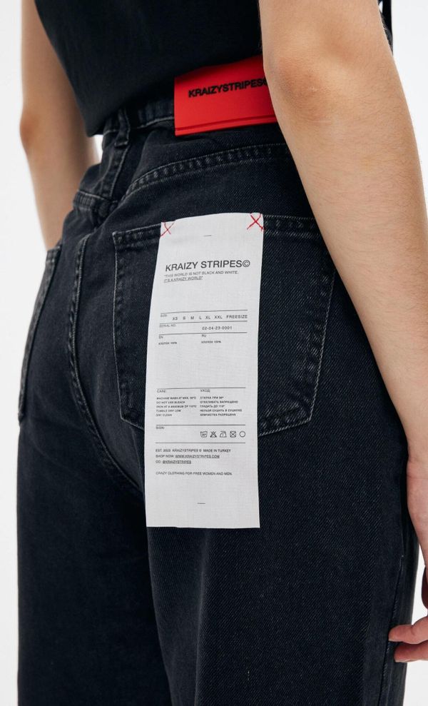 Джинсы Прямые черные - фото 4