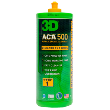 3D Паста на водной основе для низкотемпературной полировки ACA 500 Cut Compound 0,95л