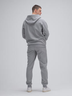 Костюм мужской спортивный на молнии (с начесом). Грей