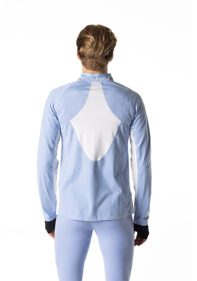 ЛОНГСЛИВ С МЕМБРАННОЙ ВСТАВКОЙ МУЖСКОЙ 3/4 ZIP LONG SLEEVE WIND BREAKER | SERENITY