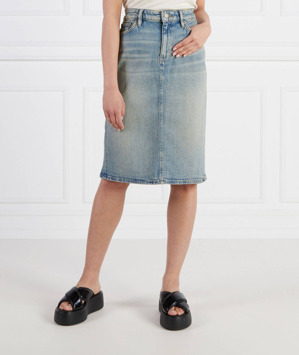 Юбка DANIELA-KNEE-PENCIL LAUREN RALPH LAUREN - голубой(200889769)