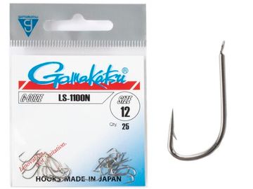 Крючки Gamakatsu LS-1100N HOOKS NICKEL разм. 12 25шт.