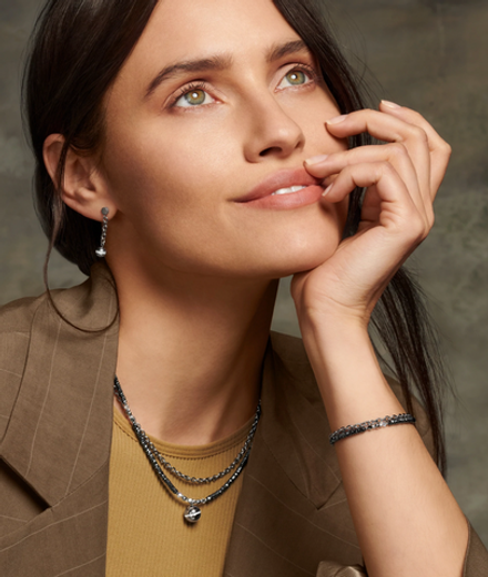 Колье-трансформер Coeur de Lion Silver 4-In-1 5067/10-1700