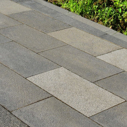 Тротуарная плитка ПРЯМОУГОЛЬНИК 600х300 мм - Гранит Белый