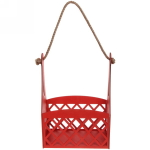 Кашпо из дерева «Красная корзинка»