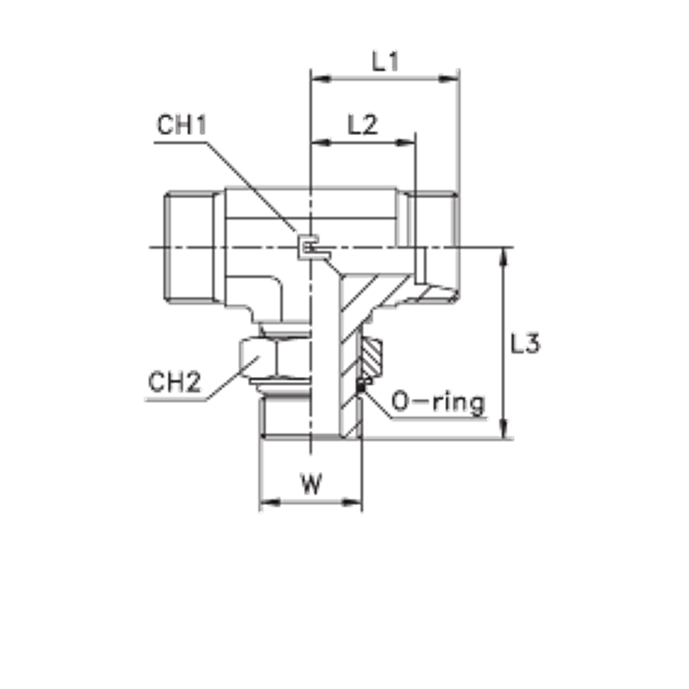 Штуцер FRTH DL08 UNF 7/16" (корпус)