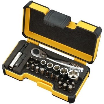 Набор бит PZ/PH/TX/HEX и головок с мини трещоткой в кейсе, 33 шт Felo 05772306