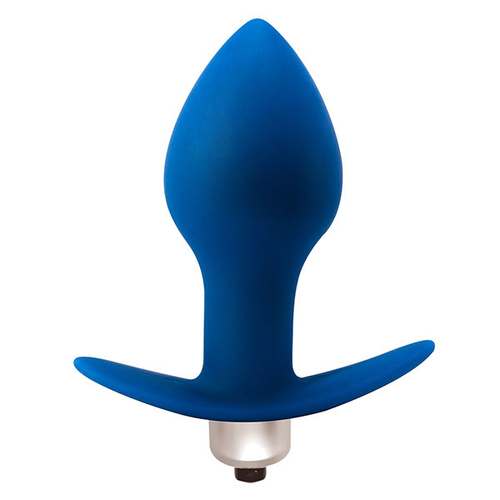 Синяя анальная пробка с вибрацией 9,5см Lola Games Flash Hugo 9009-01Lola