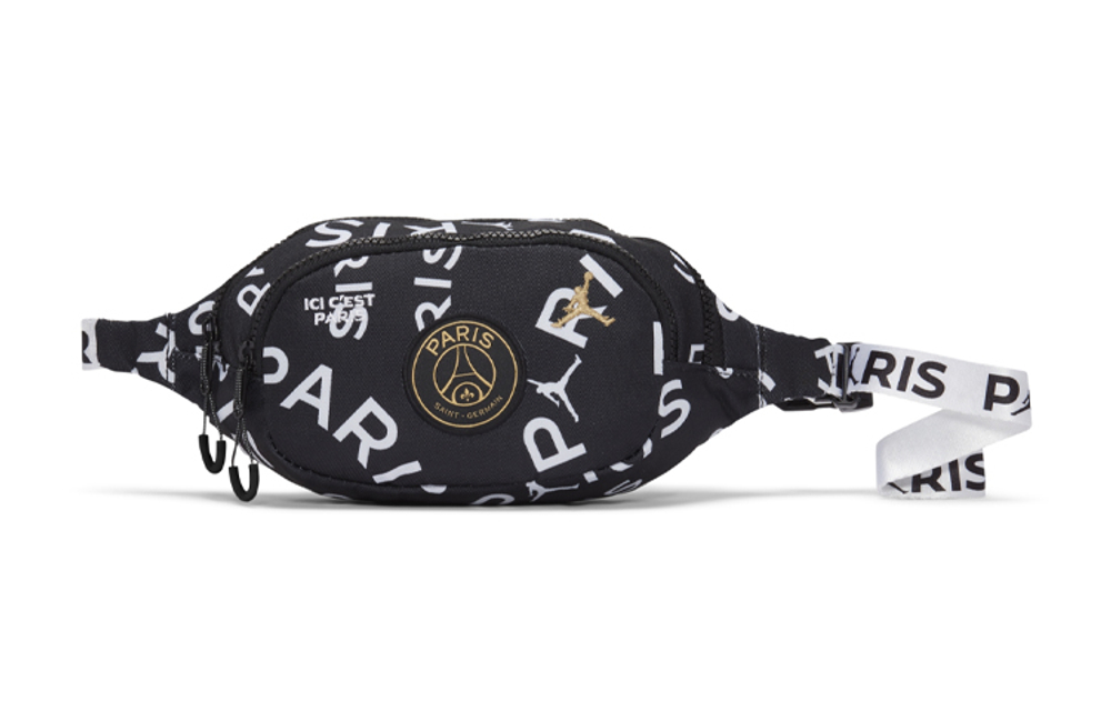 Jordan Polyester Crossbody Bag, Fanny Pack Regular Unisex Black