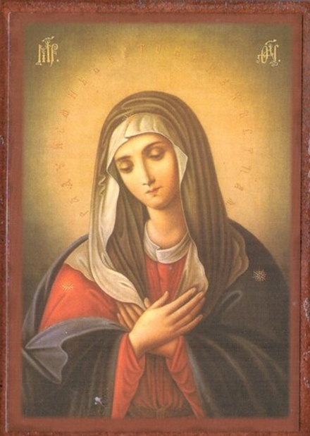 Икона 10х7 ПБ Умиление на дереве (Давыдов и сыновья)