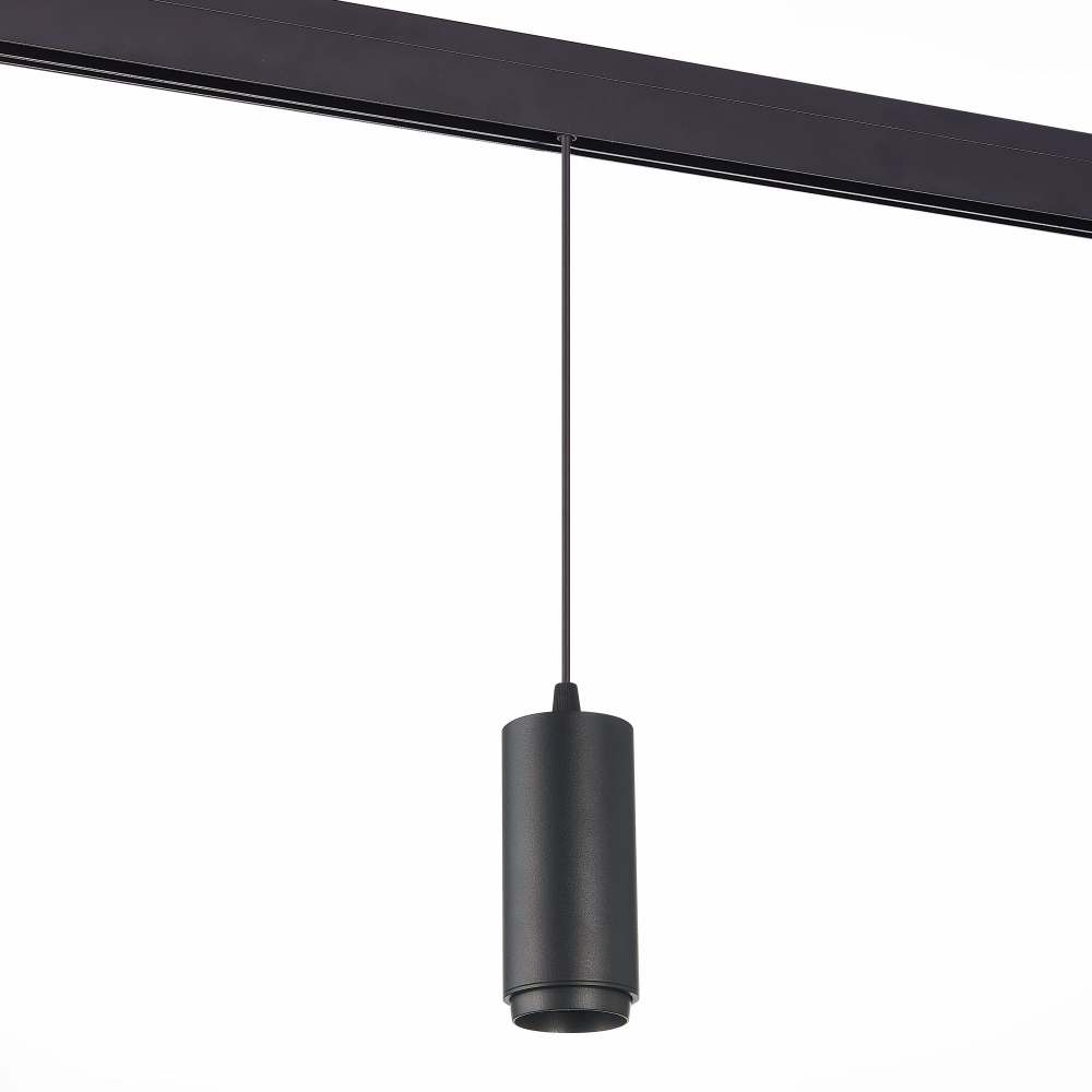 ST357.433.06 Магнитный трековый светильник подвесной ZOOM Черный LED 1*6W 3000K 667Lm Ra&gt;80 10-60° IP20 D60xH120 48V SKYLINE 48