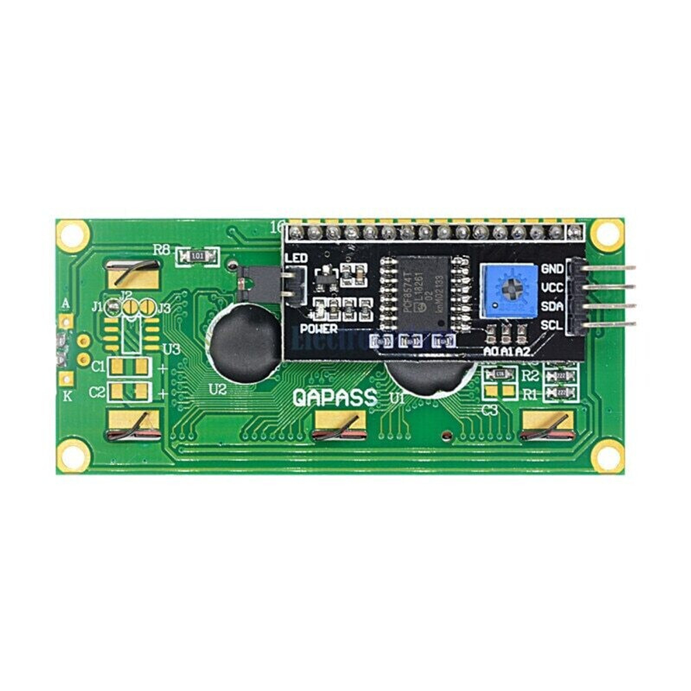 LCD1602 синий/зелёный экран +IIC/I2C/TWI/SP Serial Interface Board Module Port