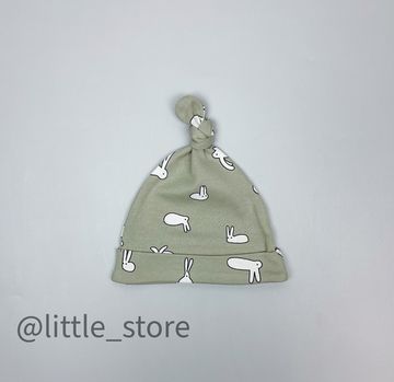 Шапка однослойная "Смешные зайки"
