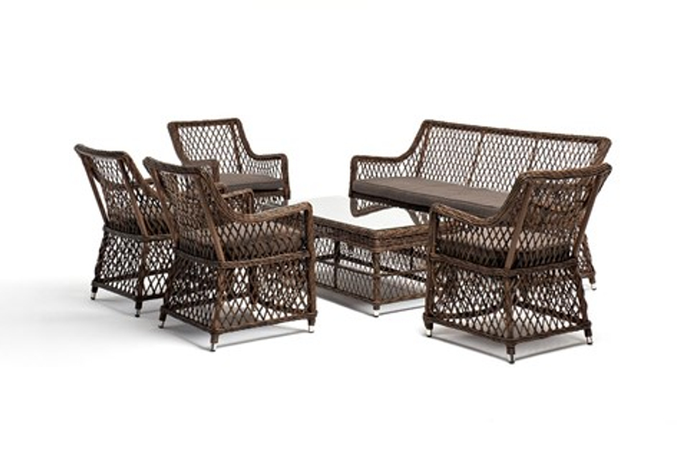 Лаунж-зона Асти (AS2C4JT-6-SET brown) коричневый