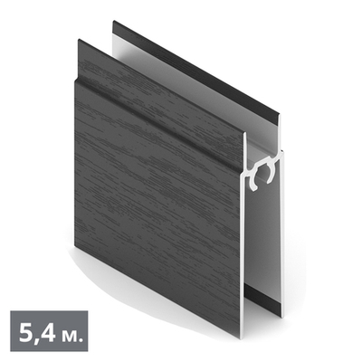 ЭКО Рамка нижняя двери (5,40 м) черный велюр (ПВХ) (AE0331) Aristo (Out)