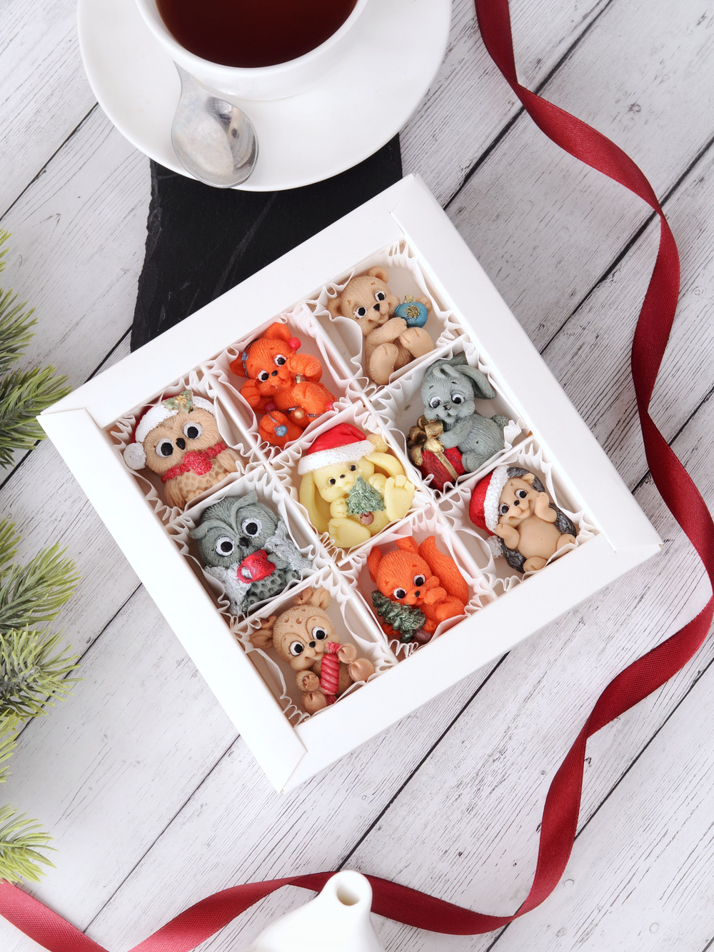 Сладкий новогодний подарок "Новогодняя сказка" #1 / Конфеты ручной работы