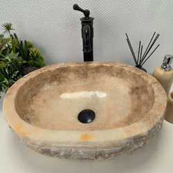 Раковина из оникса Erozy Yellow EO-02214 51x39x15 см