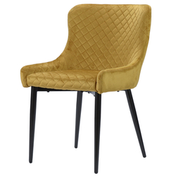 Стул Bergenson Bjorn Calvin велюр желтый