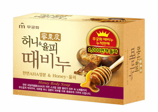 Скраб-мыло с экстрактом медом и каштана MUKUNGHWA Honey&Chestnut Scrub Soap 100 гр