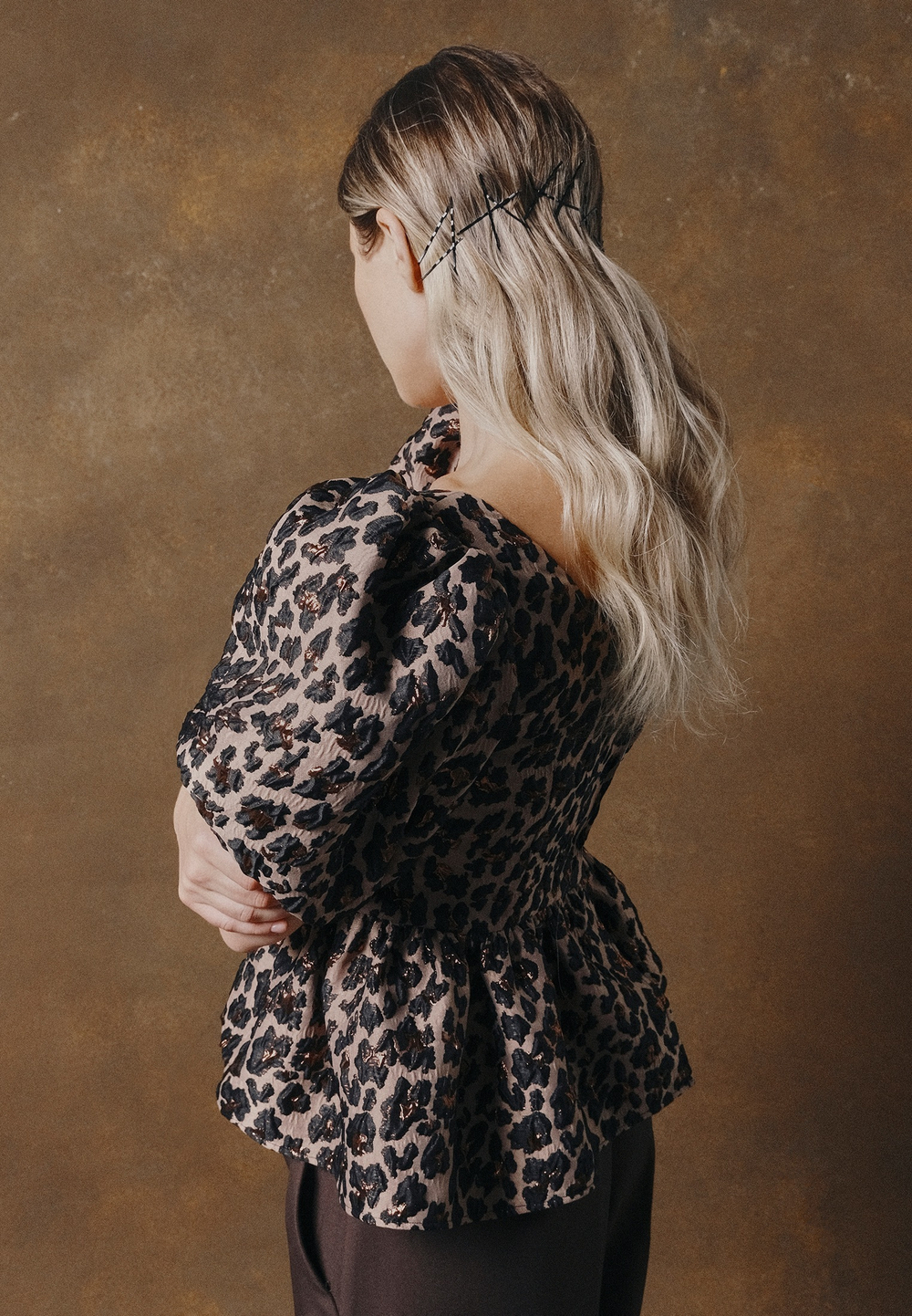 Leopard brown top