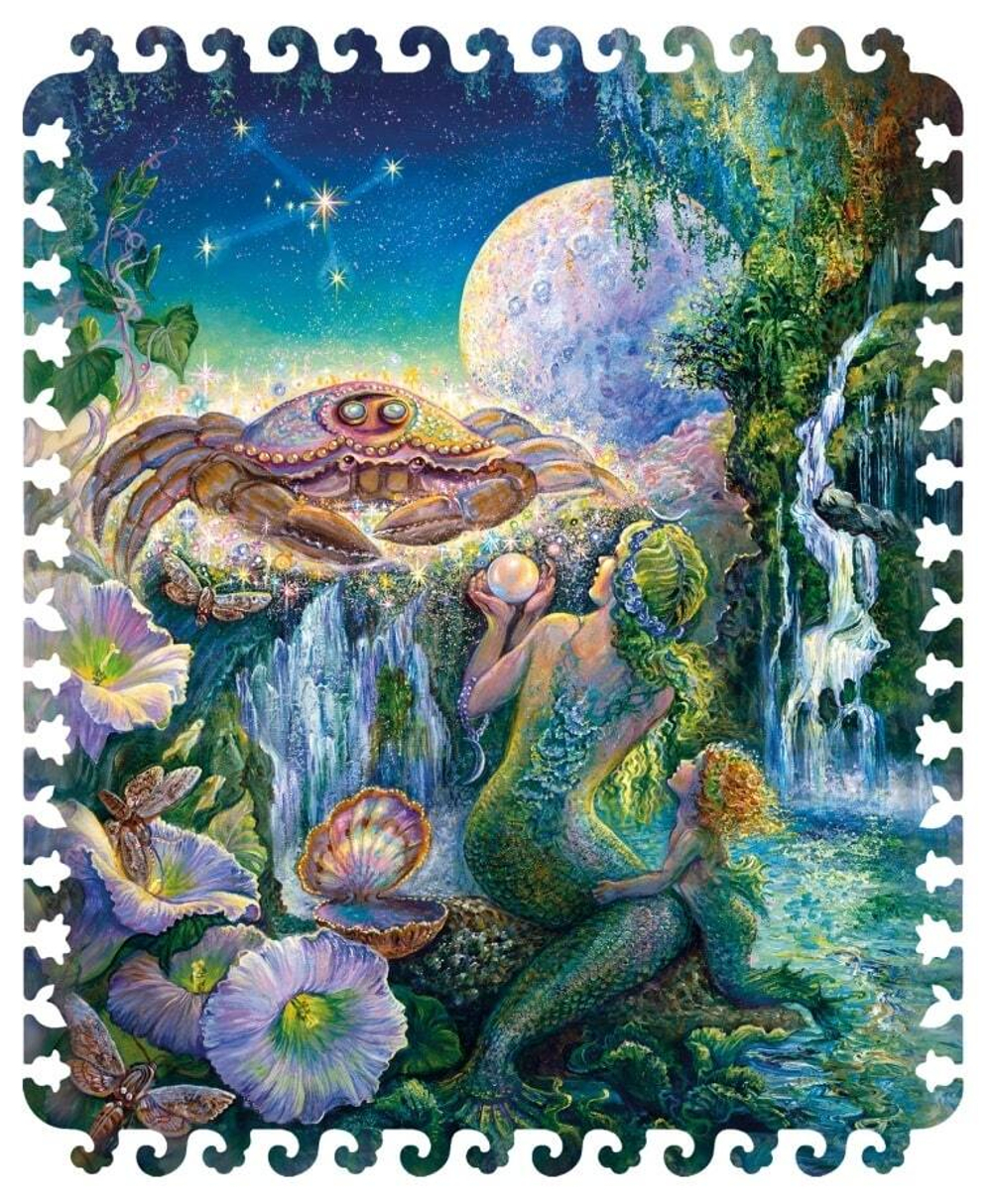 Знак зодиака - Рак от DAVICI - сборные пазлы причудливой формы, это картины, которые вы собираете сами