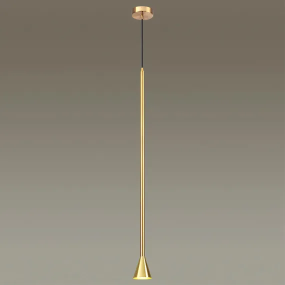 3884/1G HIGHTECH ODL20 477 золотистый/металл Подвесной светильник LED GU10 7W 220V PIPA