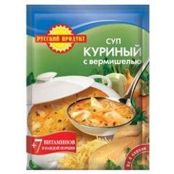 СУП РУССКИЙ ПРОДУКТ 60 ГР КУРИНЫЙ С ВЕРМИШЕЛЬЮ+7 ВИТАМ