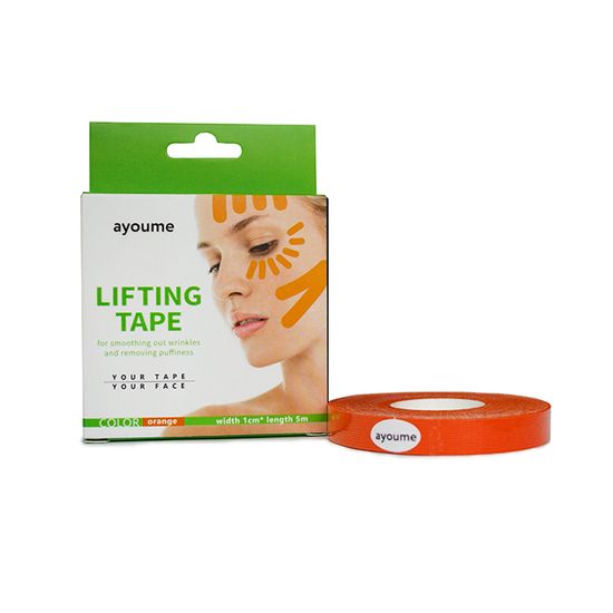 Ayoume Тейп для лица (оранжевый) - Kinesiology tape roll 1см*5м