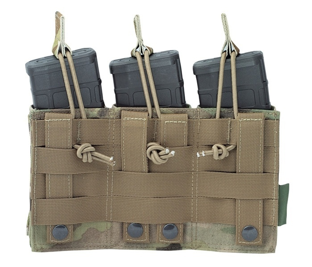 WARRIOR TRIPLE OPEN MAG POUCH MULTICAM