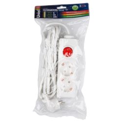 S-GCD2-3B Удлинитель Uniel серии Стандарт. с-з. 2 гн.. шнур 3 м. выкл.