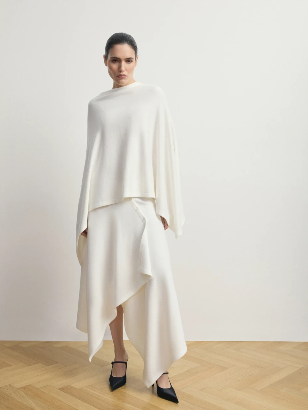 Юбка «Asymmetry» молочный