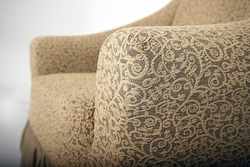 Чехол Жаккард на угловой диван, цвет Какао