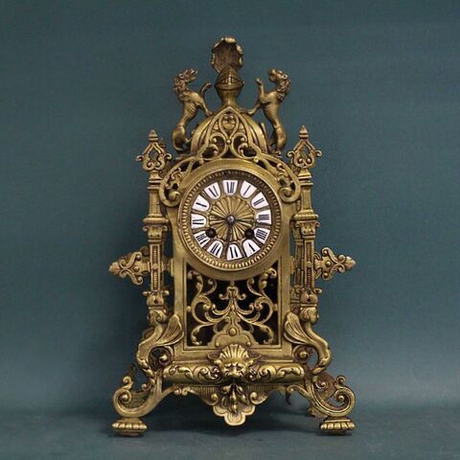 Винтаж: Кабинетные/Каминные бронзовые часы