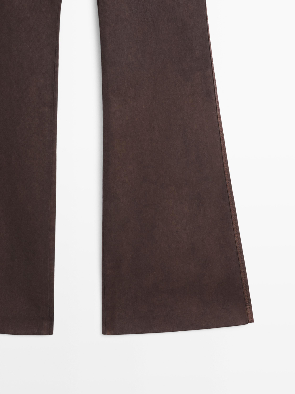 Massimo Dutti Расклешенные брюки, фиолетовый