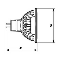 Лампа накаливания галогенная 20W 12V GU5.3 - цвет в ассортименте