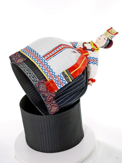 Кукла фарфоровая Воронежский женский костюм