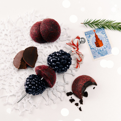 Конфеты Трюфели 90гр без сахара, с ежевикой