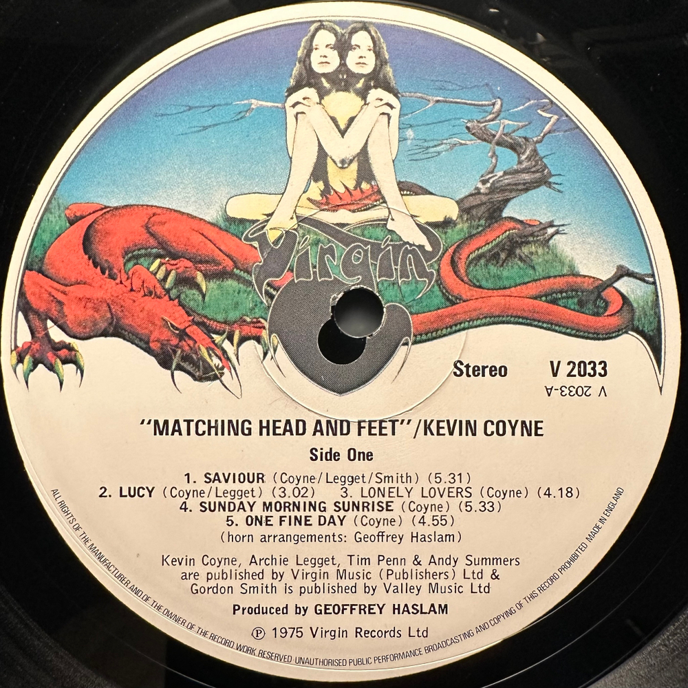 Kevin Coyne - Matching Head And Feet (Англия 1975г.) Misprint