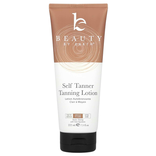 Beauty By Earth, Лосьон для автозагара, от среднего до темного, 222 мл (7,5 жидк. Унции)