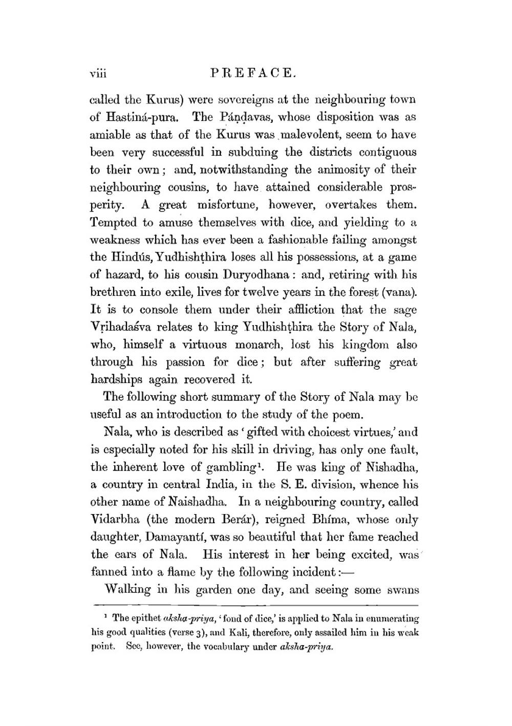 Nalopákhyanam. Story of Nala, an episode of the Mahábhárata. The Sanskrit text, with a copious vocabulary and an improved version of Dean Milman's translation | Monier-Williams Monier