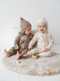 Джоггеры "Ванильный пудинг" утепленные 0+