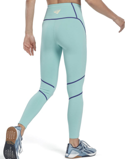 Леггинсы Reebok Les Mills Colorblock - semi classic teal