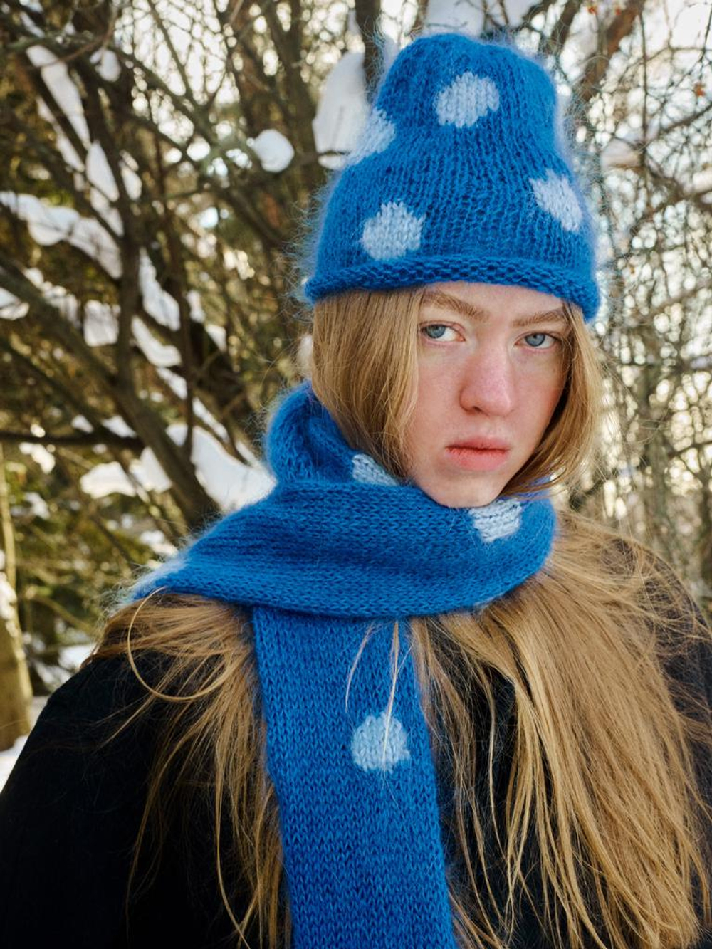 Шапка Jacob Cro Dots "Blue"