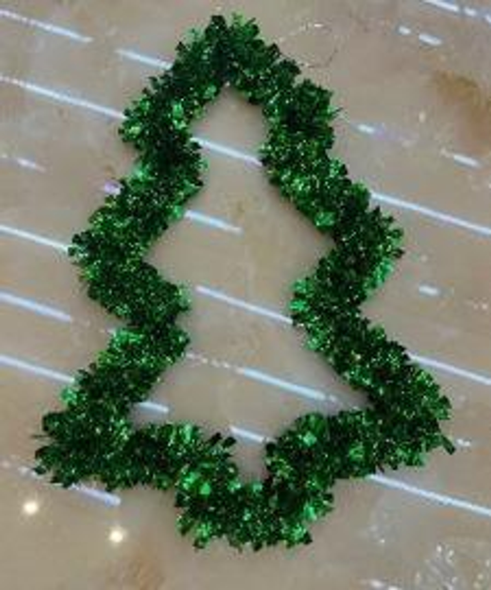 Украшение фольгированное "Чудесная ёлочка" 36*26 см (Серпантин)