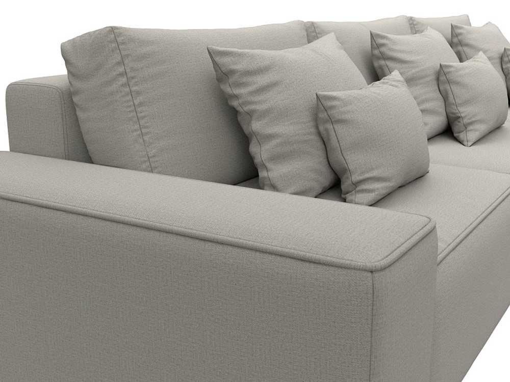 Диван угловой Лига-074 угол универсальный РОГОЖКА Амур 02 бежевый