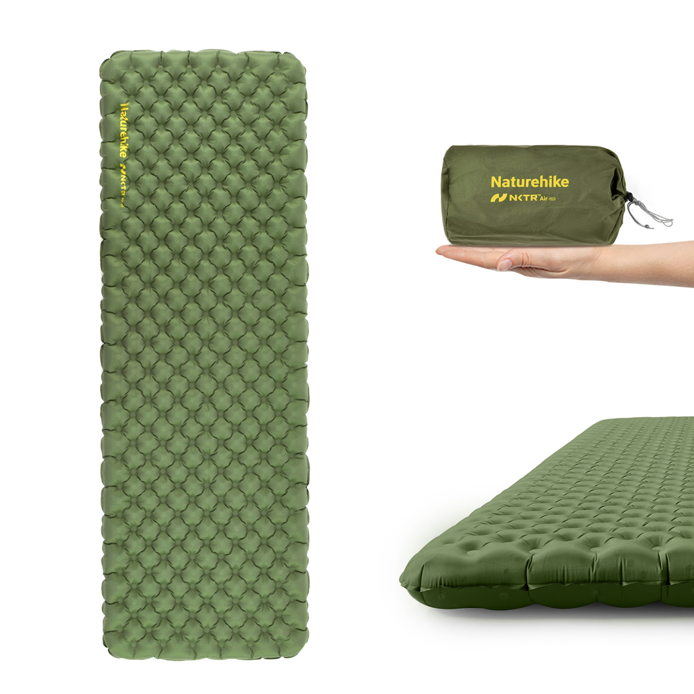 Надувной матрас Naturehike Tuye 4.6 ультралегкий, широкий, хаки (CNK2450WS014)
