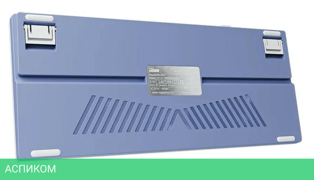 Клавиатура Royal Kludge RK M87 Cream switch/Ocean Blue