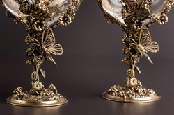 Набор бокалов для вина «Цветочная фантазия» 2 шт. в подарочном футляре